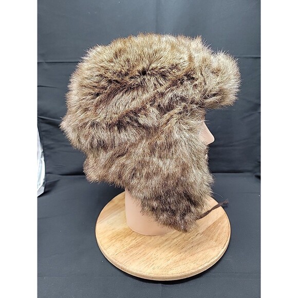 Mossimo Faux Fur Trapper Hat Brown Unisex One Size Fits Most - Picture 3 of 6